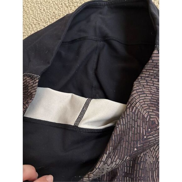 LULULEMON | Wunder Under Pant Full-On Luon Brown and Gold size 12 - Picture 4 of 6